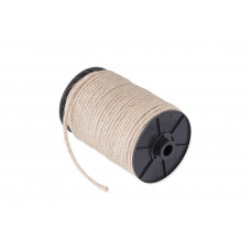 SIS.100.BRN-O / SISAL 4-STRENGS 10MM NATUREL ROL 80 MTR