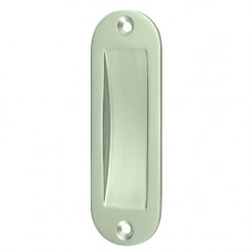 SCHUIFDEURKOM 120X40MM, OVAAL NIEUW ZILVER