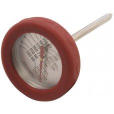 VLEESTHERMOMETER RVS MET SILICONEN RAND