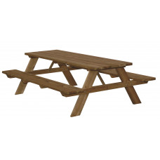 PICKNICKTAFEL DE LUXE GEIMP. GRENEN ROOD 700 X 1800MM