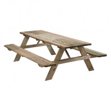 PICKNICKTAFEL DE LUXE GEIMP. GRENEN 700 X 2400MM