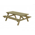 PICKNICKTAFEL 160 X 230 CM. 45MM DIK GEIMPR.