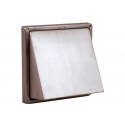 RVS GEVELROOSTER MET TERUGSLAGKLEP Ø100MM