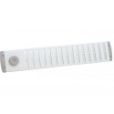 ALU SCHUIFROOSTER BOLD LINE 500X90MM WIT