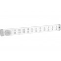 ALU SCHUIFROOSTER BOLD LINE 370X40MM WIT