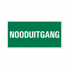 BORD NOODUITGANG 150X300 MM