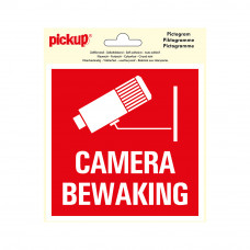 STICKER CAMERABEWAKING 150X150 MM