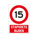 BORD STAPVOETS RIJDEN 230X330 MM