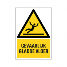 BORD GEVAARLIJK GLADDE VLOER 230X330 MM