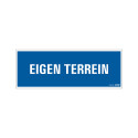 BORD EIGEN TERREIN 330X120 MM