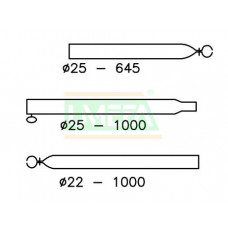 ZAK VERANDESTANGEN 25/22MM 170-250 CM ZIL