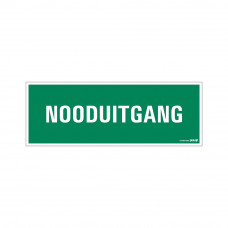 BORD NOODUITGANG 330X120 MM