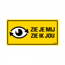 STICKER ZIE JEMIJ, ZIE IK JOU