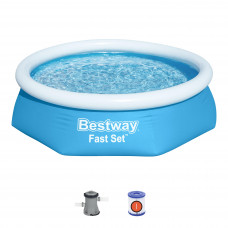 BESTWAY ZWEMBAD FAST SET SET ROND 244