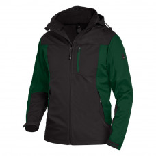 JANNIK SOFTSHELL JAS GROEN/ZWART