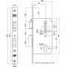 4219/17-60 DR.1+3 VEILIGHEIDSDEURSLOT, SKG**, DM60MM, PC72MM, KRUKGAT