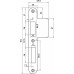 VP 4139/17/U DR.1+3 SLUITPLAAT, RVS 25X192MM AFGEROND, VER