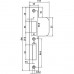 VP 4139/17/U DR.2+4 SLUITPLAAT, RVS 25X192MM AFGEROND, VER