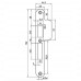 P 4109/17/U DR.2+4 SLUITPLAAT, RVS 25X192MM AFGEROND