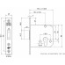 4228/27-60 VEILIGHEIDSBIJZETSLOT, SKG**, DM60MM, VOORPLAAT RVS 25X140M