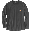 104617CRH FORCE FLEX POCKET T-SHIRT L/S CARBON HEATHER