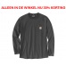 104617CRH FORCE FLEX POCKET T-SHIRT L/S CARBON HEATHER