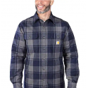 105939412 FLANNEL SHERPA-LINED SHIRT JAC NAVY