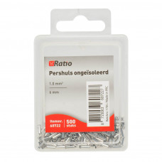 PERSHULS ONGEISOLEERD 1MM² 6MM - 500ST IN DOOSJE