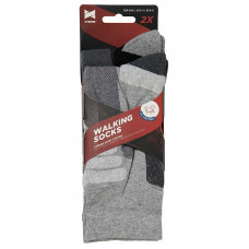 XTREME WALKING SOCKS 2-PACK 39/42 MULTI GREY