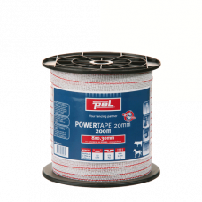 POWERTAPE 20MM 8RVS 200 MTR WIT 36068