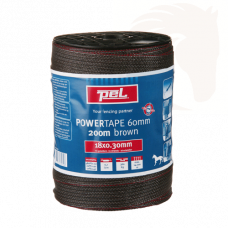 POWERTAPE 60MM. 18RVS BRUIN 200 MTR