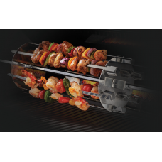 ROTISSERIE SHASLICK/KEBAB-SET MET 6 SPIEZEN