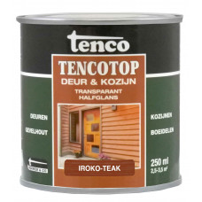 TENCOTOP DEUR & KOZIJN TRANSPARANT IROKO TEAK 0,25