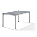 SIEGER TUINTAFEL ONDERSTEL 160 X 90 CM GRAFIET MET POLYTEC BLAD KLEUR CEMENT GRAFIET