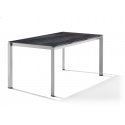 SIEGER TUINTAFEL ONDERSTEL 160 X 90 CM GRAFIET MET POLYTEC BLAD KLEUR CEMENT ANTRACIET