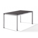 SIEGER TUINTAFEL ONDERSTEL 160 X 90 CM GRAFIET MET POLYTEC BLAD KLEUR BETON DUNKEL
