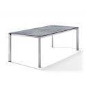 SIEGER TUINTAFEL ONDERSTEL 220 X 100 CM GRAFIET MET POLYTEC BLAD KLEUR CEMENT GRAFIET