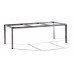 SIEGER TUINTAFEL ONDERSTEL 220 X 100 CM ANTRACIET MET POLYTEC BLAD KLEUR LICHT EIKEN