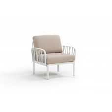 NARDI KOMODO LOUNGECHAIR BIANCO / CANVAS