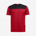 FHB KNUT T-SHIRT HEREN ROOD/ZWART