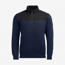 FHB ROB ZIP-SWEATSHIRT UNISEX MARINE/ZWART