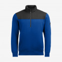 FHB ROB ZIP-SWEATSHIRT UNISEX KORENBLAUW/ZWART