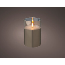 LED KAARS GLAS BO BINNENSMOKEYGREY/WARM WHITE DIA 10-15H