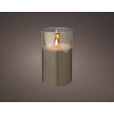 LED KAARS GLAS BO BINNENSMOKEYGREY/WARM WHITE DIA 10-17,5H