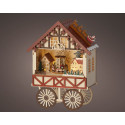 KERST KARRETJE MET LED VERLICHTING TRIPLEX