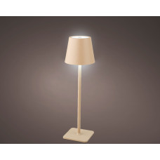 LED TAFELLAMP IJZER STEADY BINNEN KLEUR ZAND OP BATTERIJ