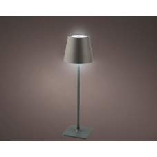 LED TAFELLAMP IJZER STEADY BINNEN KLEUR GREY OP BATTERIJ