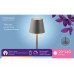 LED TAFELLAMP IJZER STEADY BINNEN KLEUR GREY OP BATTERIJ
