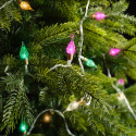 180 LAMPS LED VINTAGE LIGHTS 8 FUNCTIE TWINKEL EFFECT BINNEN KLEUR TRANSPARENT/WARM WHITE/LIGHT GREEN/CLASSIC WARM/PINK