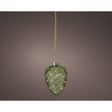 MICRO LED DENNENAPPEL STEADY GROEN/ WARM WHITE BINNEN SIA 15-H21 CM